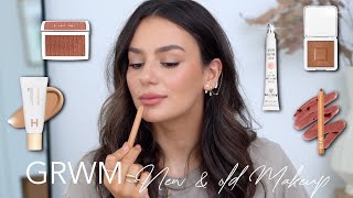 GRWM Natural amp Healthy SKIN MAKEUP  ILIA LIP LINER CRAYON  RMS BRONZERS  Tania B Wells [upl. by Alauqahs]