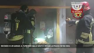 INCENDIO IN UN GARAGE IL FUMO ESCE DALLE GRATE E INVADE LA PIAZZA  18062024 [upl. by Wadlinger]