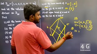 Hasse Diagram Problem in Tamil Discrete Maths in Tamil Unit 5 Lattices amp Boolean Algebra MA3354 [upl. by Veejar]