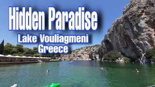 Vouliagmeni Lake  Hidden Paradise in Greece [upl. by Babbie100]