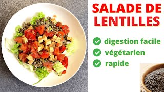 lentille recette vegetarienne germé  UNE RECETTE DE LENTILLES DIGESTE POUR TOUS 🌿🍽🌸 [upl. by Enneibaf]