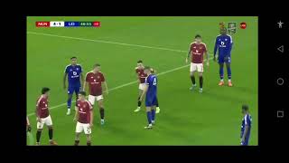 Manchester united 43 Leicester City First half [upl. by Adnofal]