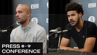 Jordi Fernández and Cam Johnson Post Game Press Conference  Nets at Knicks  November 17 2024 [upl. by Yanffit]