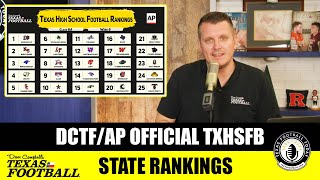 TFT DCTFAP Official Texas High School Football State Rankings [upl. by Neelrac]