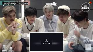 BTS reaction to sope Jhope yoongi tiktok armymade fanmade kpop [upl. by Irol]