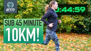 How To Run A Sub 45 Minute 10k  Run Training amp Tips [upl. by Ashleigh590]