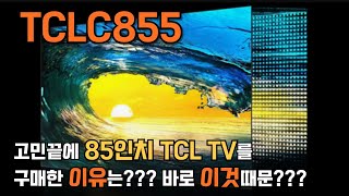 고민끝에 TCL 85인치 TV를 선택한 이유는 바로 이것 때문 l TCLC855 QDMini Led TCLTV [upl. by Hunger556]