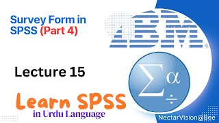 SPSS Questionnaire Survey Data Entry in Urdu Part 4  SPSS Lect 15 [upl. by Selrahc954]