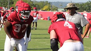 Video from Arkansas fall camp practice No 13 [upl. by Mannie845]