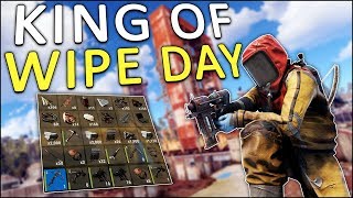 The CROSSBOW made me KING of WIPE DAY  Rust Solo 1 [upl. by Eniloj]