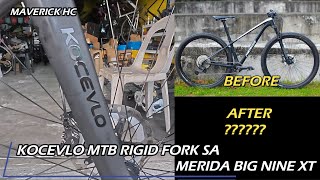 Pogi bang lagyan ng KOCEVLO MTB Rigid Fork sa MERIDA BIG NINE XT [upl. by Vanhook]