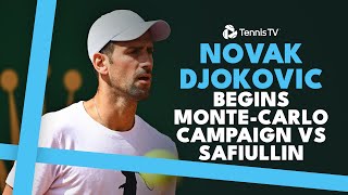 Novak Djokovic Begins MonteCarlo Campaign vs Safiullin  MonteCarlo 2024 Highlights [upl. by Vernen283]