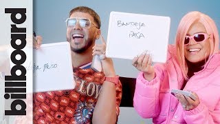 Karol G amp Anuel AA Play How Well Do You Know Each Other  Billboard [upl. by Ahseym]