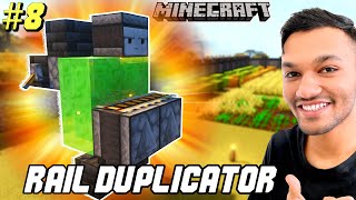 I BUILD RAIL DUPLICATOR to get UNLIMITED POWERED RAIL  MINECRAFT GAMEPLAY 8 [upl. by Ng433]