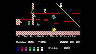 Jet Set Willy Atari music remake on ZX Spectrum 128 orig by Rob Hubbard [upl. by Bainbrudge]