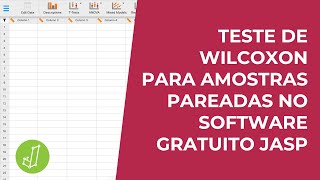 Testes nãoparamétricos Wilcoxon no software gratuito JASP [upl. by Cchaddie226]