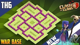 Epic Base Town Hall 6 TH6 TROPHYWAR Base 2018 COC BEST Th6 Trophy Base Design  Clash of Clans [upl. by Francois]