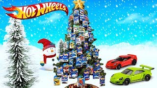 Hot Wheels Holiday Toy Tree Surprise [upl. by Nesyla]