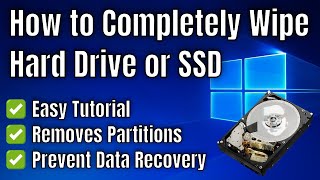 How to Completely Wipe a Hard Drive or SSD [upl. by Olivann]