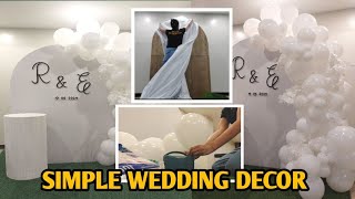 MINIMALIST WEDDING DECORATION IDEAS  DIY WEDDING BALLOON SETUP wedding ideas diy simple [upl. by Walter]