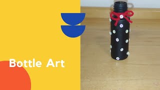 Bottle art diy bottle decoration diy plastic bottle art plasticbottleart bottleart diy art [upl. by Aruasi34]