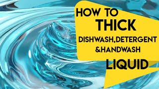 How to thicken DishwashDetergentand Handwash liquid  HPMC Gel [upl. by Eenal]