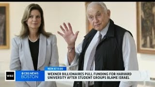 Wexner billionaires pull funding for Harvard University after student groups blame Israel [upl. by Mcknight]