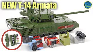 T14 Armata  World’s First Fully Functional Version Out Of Bricks Speed Build Review [upl. by Nhguavaj]