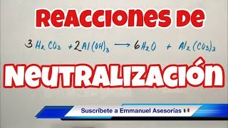 Reacciones de NEUTRALIZACIÓN ácido y base [upl. by Samtsirhc602]