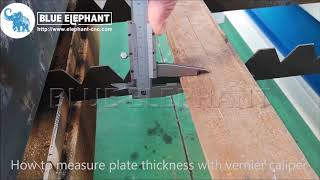 How To Measure Plate Thickness With Vernier Caliper In FangLing 2300A [upl. by Chappy]