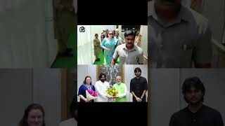 pk wife grand entry trending pawankalyan grandentry pawankalyanwife [upl. by Ailat]