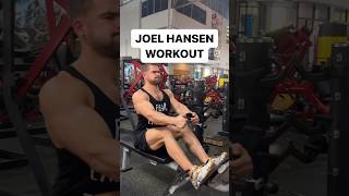 RARE JOEL HANSEN WORKOUT FOOTAGE food eatingchallenge foodie foodchallenge workout [upl. by Arikehs]