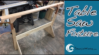 AWESOME Table Saw Outrigger DIY  HowTo Ep 63 [upl. by Anaert827]