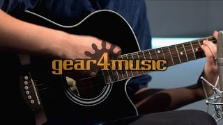 Single Cutaway Acoustic Guitar by Gear4music [upl. by Del]