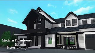 ☆ Bloxburg Realistic Modern Farmhouse 45k exterior  Part One ☆ [upl. by Jakie747]