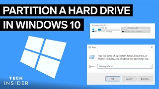 How To Partition A Hard Drive In Windows 10  Tech Insider [upl. by Yttig]