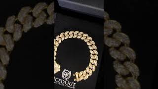 12mm cuban bracelet 14k gold [upl. by Korb]