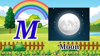 Word that start with M with live examples  Letter M word for kids  M words for kidsLittle future [upl. by Enylrac642]