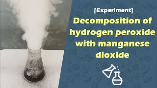 Decomposition of hydrogen peroxide with manganese dioxide [upl. by Aillij980]