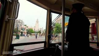 Take a trip down Buena Vista Street aboard the Red Car Trolley [upl. by Atteyram]