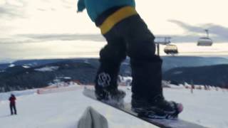 MINI Snowpark Feldberg Schwarzwald Snowboard Jibs  31012014 [upl. by Harv]