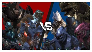 Halo 3 AI Battle  Brutes VS Elites Halo 3 Mods [upl. by Akered]