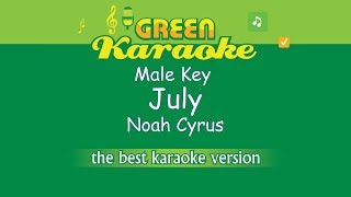 Noah Cyrus  July Male Karaoke [upl. by Gunther857]