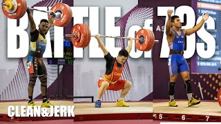 SHI Zhiyong 180kg Clean and Jerk  Battle of the 73s  Doha Grand Prix 2023 [upl. by Iadrahs]