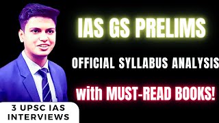 IAS GS PRELIMS SYLLABUS ANALYSIS amp ESSENTIAL BOOKS [upl. by Dusa]