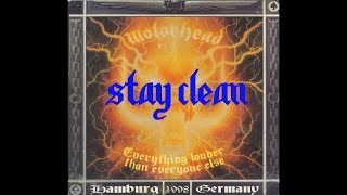 Motörhead  Stay Clean Live in Hamburg 1998 [upl. by Lacefield]