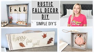 SUPER EASY FALL DECOR DIY  Rustic Fall Decor  Blonde Force  BlondieNextDoor [upl. by Limaa]