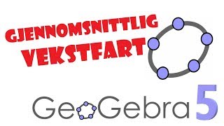 🔴56 GeoGebra 5 Gjennomsnittlig Vekstfart🔴 [upl. by Malca]