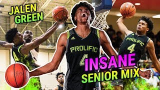 Jalen Green Senior Year MIXTAPE 1 Player In The Country Has CRAZIEST BOUNCE EVER 😱 [upl. by Ainyt]