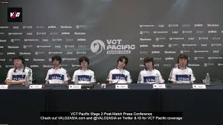 DRX DRX vs PRX VCT Pacific Season Finals Postmatch Press Conference [upl. by Akimit]